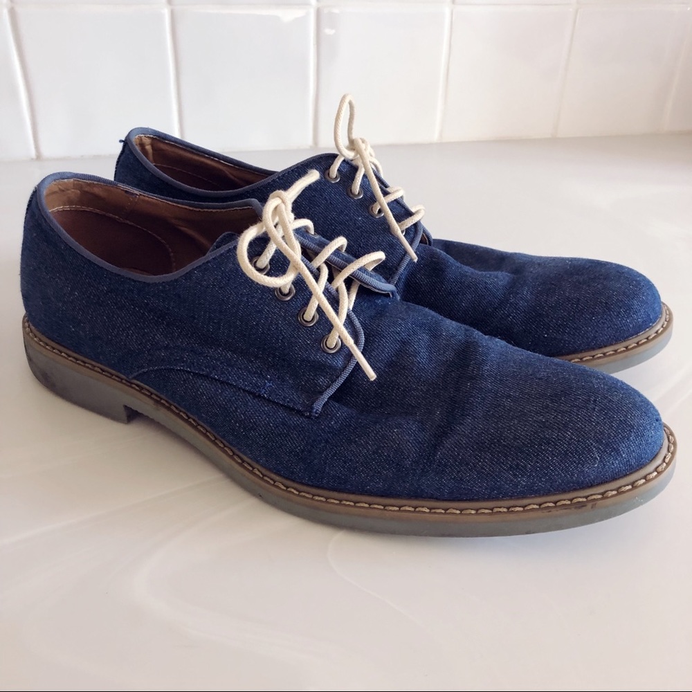 Alfani Men’s Cooper Casual Lace-Up Oxfords in Navy